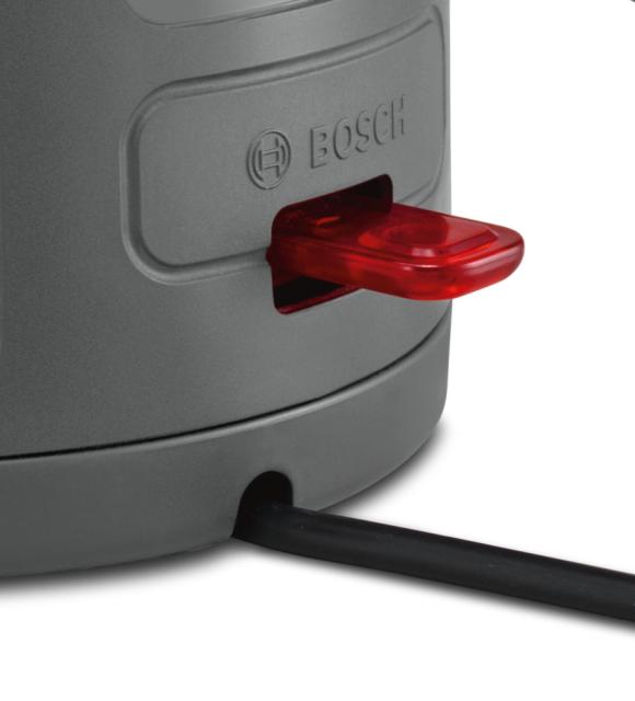 Електрическа кана Bosch TWK6A011, Plastic kettle, ComfortLine, 2000-2400 W, 1.7 l, OneCup function, White
