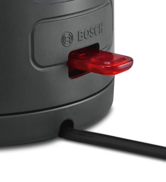 Електрическа кана Bosch TWK6A014, Plastic kettle, ComfortLine, 2000-2400 W, 1.7 l, OneCup function, Red