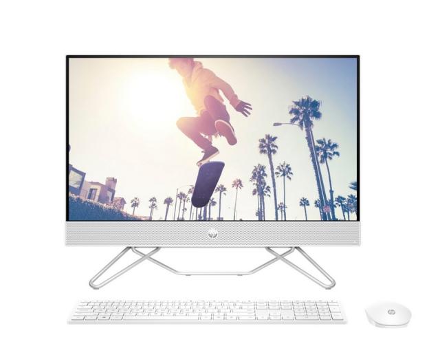Настолен компютър - всичко в едно HP All-in-One 24-cb1000nu Starry White, Core i5-1235U(up to 4.4GHz/12MB/10C), 23.8" FHD AG + FHD IR Camera, 8GB 3200Mhz 1DIMM, 512GB PCIe SSD, WiFi 6 2x2 +BT, HP Keyboard & HP Mouse, Free DOS, 2Y Warranty