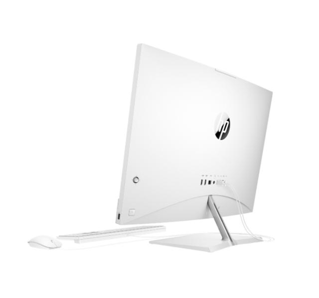 Настолен компютър - всичко в едно HP All-in-One 27-cb0000nu Starry White, AMD Ryzen 5 5500U (up to 4GHz/8MB/8C), 27" FHD AG IPS + FHD IR Camera,16GB 3200Mhz 2DIMM, 512GB PCIe SSD, WiFi 6 2x2 +BT, HP Keyboard & HP Mouse, Free DOS, 2Y Warranty
