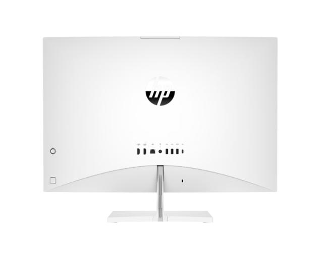 Настолен компютър - всичко в едно HP Pavilion All-in-One 27-ca1000nu Snowflake White, Core i5-12400T(up to 4.2GHz/18MB/6C), 27" FHD AG IPS + 5MP Camera, 16GB 3200Mhz 2DIMM, 512GB PCIe SSD, WiFi ac 2x2 +BT 5, HP Keyboard & HP Mouse, Free DOS. 2Y Warra