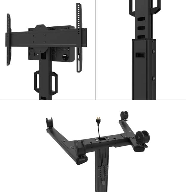 Стойка Neomounts Select Mobile Display Floor Stand (37-75") 10 cm. Wheels, Black
