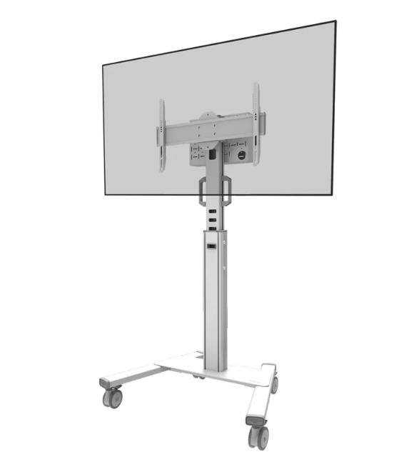 Стойка Neomounts Select Mobile Display Floor Stand (37-75") 10 cm. Wheels, White