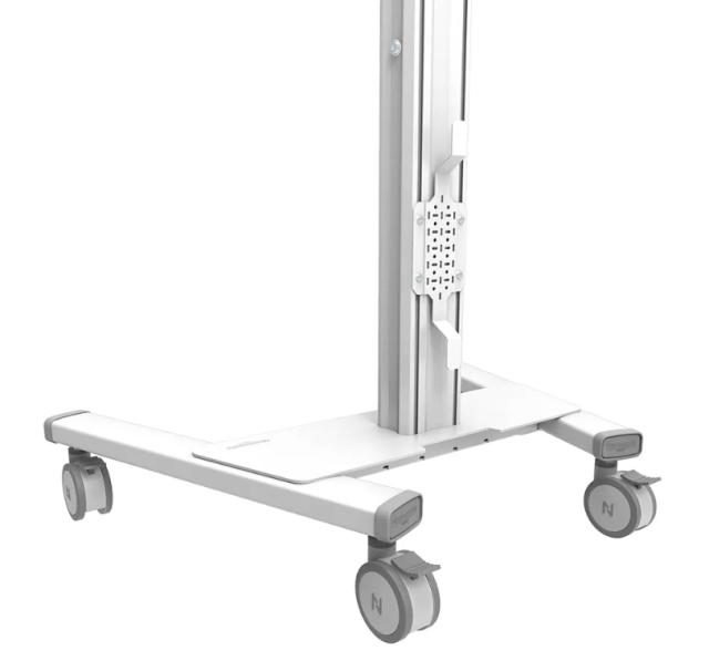 Стойка Neomounts Select Mobile Display Floor Stand (37-75") 10 cm. Wheels, White