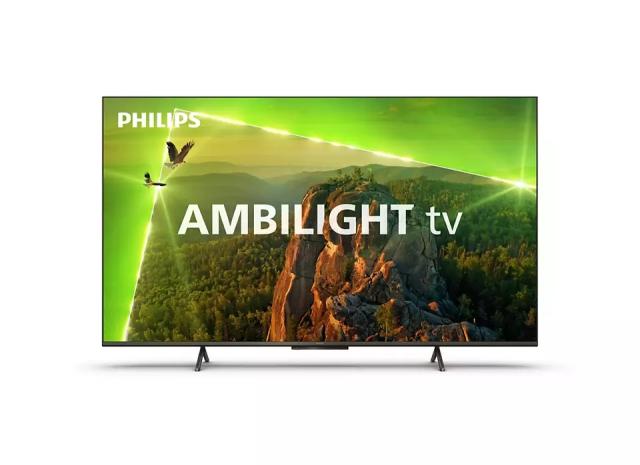 Телевизор Philips 43PUS8118/12, 43" UHD DLED, 3840 x 2160, DVB-T/T2/T2-HD/C/S/S2, Pixel Precise UHD, HDR+, HLG, New OS, Dolby Vision, Atmos, HDMI, VRR, USB, Cl+, 802.11n, Lan, 20W RMS, Black