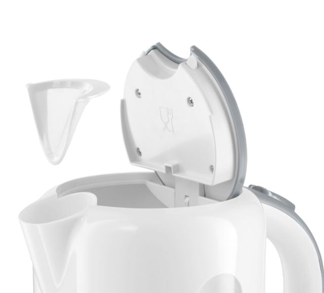 Електрическа кана Bosch TWK7601, Plastic kettle, 1850-2200 W, 1.7 l, White