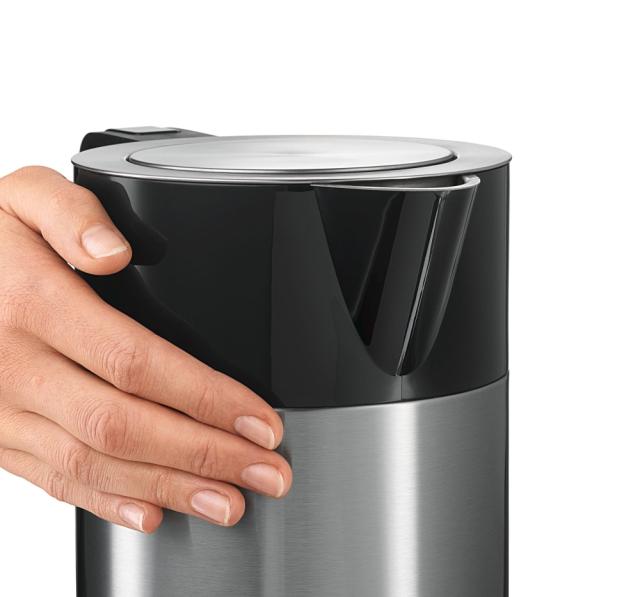 Електрическа кана Bosch TWK7203, Premium Inox Kettle, 1850-2200 W, 1.7 l, OneCup function, KeepWarm function up to 30 min, Stainless steel