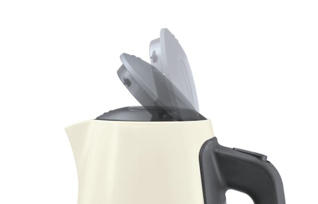 Електрическа кана Bosch TWK6A017, Plastic kettle, ComfortLine, 2000-2400 W, 1.7 l, OneCup function, Beige