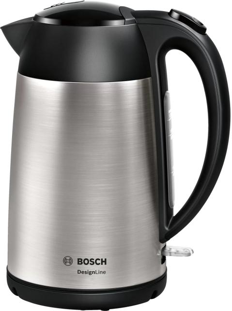 Електрическа кана Bosch TWK3P420, Kettle, DesignLine, 2000-2400 W, 1.7 l,  Stainless steel