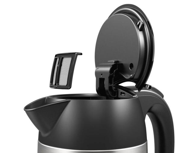 Електрическа кана Bosch TWK3P420, Kettle, DesignLine, 2000-2400 W, 1.7 l,  Stainless steel