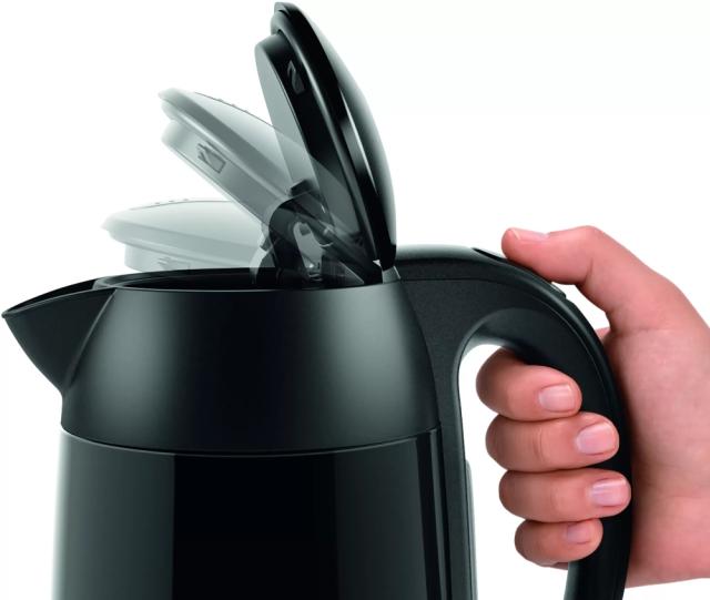 Електрическа кана Bosch TWK3P423, Kettle, DesignLine, 2000-2400 W, 1.7 l,  Black