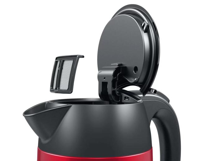 Електрическа кана Bosch TWK3P424, Kettle, DesignLine, 2000-2400 W, 1.7 l, Red