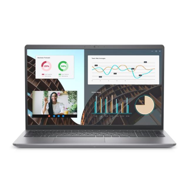 Лаптоп Dell Vostro 3530, Intel Core i7-1355U (12 MB Cache up to 5.00 GHz), 15.6" FHD (1920x1080) AG 120Hz WVA 250nits,16GB, 2x8GB DDR4, 512GB PCIe M.2, Intel Iris Xe Graphics, HD Cam and Mic, 802.11ac, Backilit KB, UBU, Titan Gray Aluminum, 3Y BOS
