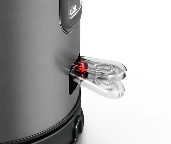 Електрическа кана Bosch TWK5P475, Stainless steel Kettle, 2400 W, 1.7 l, Cup indicator, Optimal spout, Triple Safety function, Covered heater, Gray