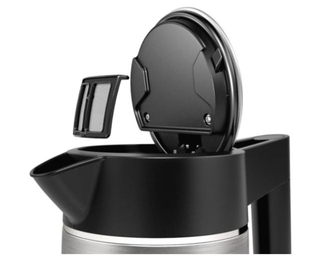 Електрическа кана Bosch TWK5P480, Stainless steel Kettle, 2400 W, 1.7 l, Cup indicator, Optimal spout, Triple Safety function, Covered heater, Stainless steel
