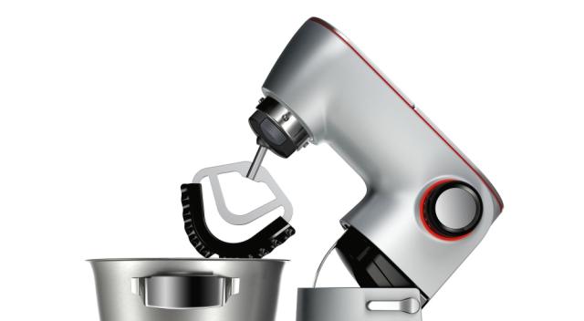 Кухненски робот Bosch MUM9BX5S22, OptiMUM,3D PlanetaryMixing,  1500 W, add.Absolute stirring whisk, Full metal beating whisk, ThermoSafeglass blender , Plastic bowl, Silver