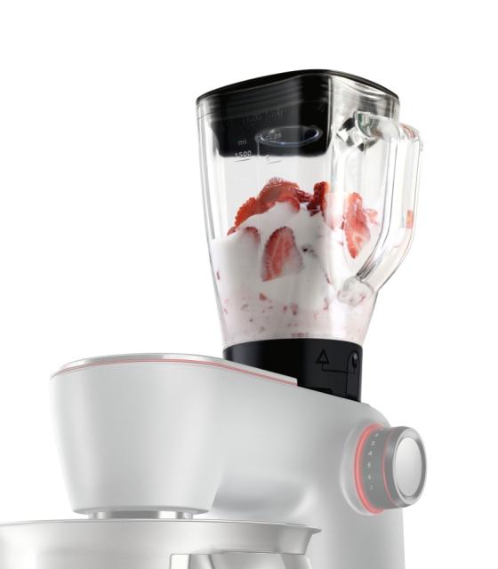 Кухненски робот Bosch MUM9BX5S22, OptiMUM,3D PlanetaryMixing,  1500 W, add.Absolute stirring whisk, Full metal beating whisk, ThermoSafeglass blender , Plastic bowl, Silver