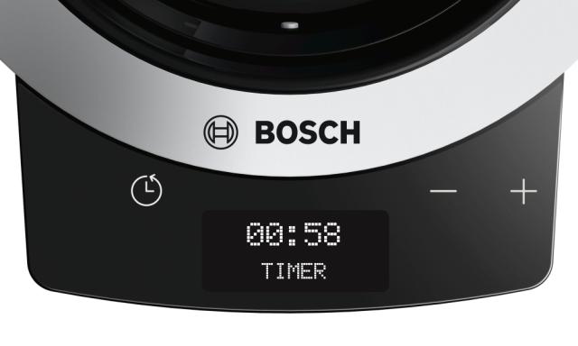 Кухненски робот Bosch MUM9BX5S22, OptiMUM,3D PlanetaryMixing,  1500 W, add.Absolute stirring whisk, Full metal beating whisk, ThermoSafeglass blender , Plastic bowl, Silver