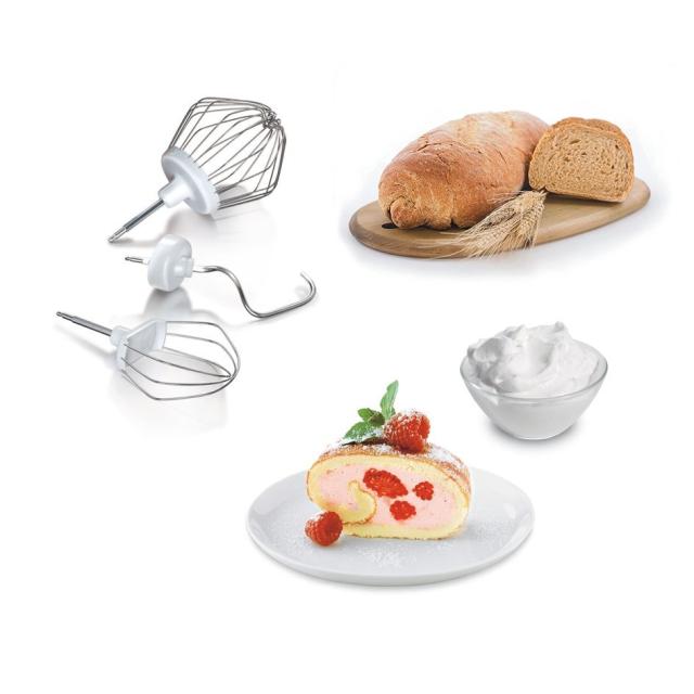 Кухненски робот Bosch MUM54251, Kitchen machine, MUM5, 3D PlanetaryMixing 900 W, add. Plastic blender, Meat mincer, Citrus press, White - Silver