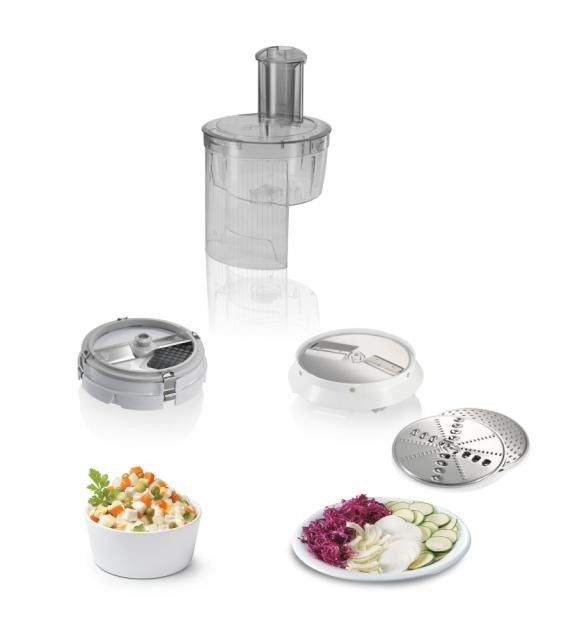 Кухненски робот Bosch MUM54251, Kitchen machine, MUM5, 3D PlanetaryMixing 900 W, add. Plastic blender, Meat mincer, Citrus press, White - Silver