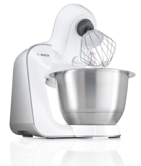 Кухненски робот Bosch MUM54251, Kitchen machine, MUM5, 3D PlanetaryMixing 900 W, add. Plastic blender, Meat mincer, Citrus press, White - Silver