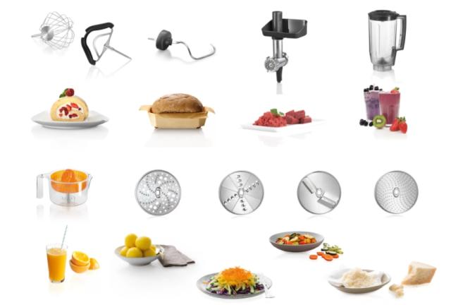Кухненски робот Bosch MUM58M59, MUM5, Compact Kitchen Machine, 1000 W, black-silver