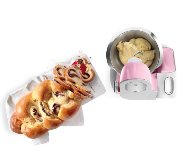 Кухненски робот Bosch MUM58K20, Kitchen machine, MUM5, 1000 W, 3D PlanetaryMixing, add. Plastic blender, Pink-Silver