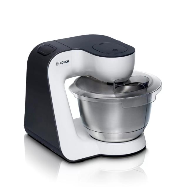 Кухненски робот Bosch MUM50131, Kitchen machine, MUM5, 800 W, 3D PlanetaryMixing, 4 speeds, 3.9l stainless steel bowl, add accessories, White - anthracite