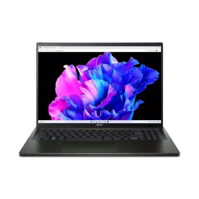 Лаптоп Acer Swift Edge, SFE16-43-R72F, AMD Ryzen 7 7840U (3.3GHz up to 5.1GHz, 16MB), 16" 3.2K OLED 120Hz, WQXGA+ (3200 x 2000), 32GB LPDDR5, 1024GB PCIe SSD, Intel UMA, Micro SD, QHD cam + mic, WIFI 6E BT, Backlit KB, FPR, Win 11 Home, Black