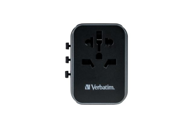 Адаптер Verbatim UTA-03 Universal Travel Adapter with 1 x USB-C PD 30W & QC 3.0 / 2 x USB-C / 2 x USB-A
