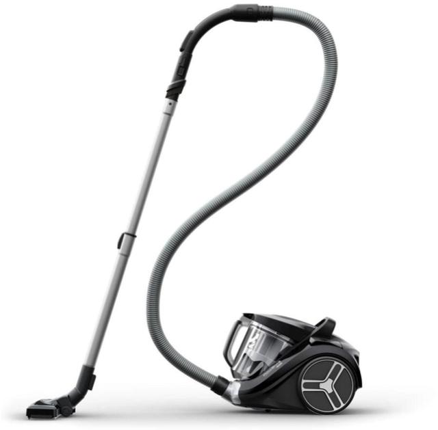 Прахосмукачка Rowenta RO4B75EA Compact Power XXL, Black, 900W, 2.5L, 75 dB, 2in1 crevice, parquet, upholstery, mini turbo, precizion flex crevice