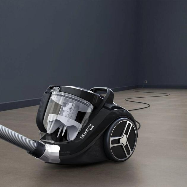 Прахосмукачка Rowenta RO4B75EA Compact Power XXL, Black, 900W, 2.5L, 75 dB, 2in1 crevice, parquet, upholstery, mini turbo, precizion flex crevice