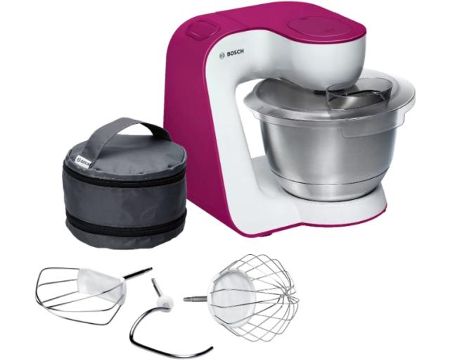 Кухненски робот Bosch MUM54P00, Kitchen machine, MUM5, 900 W, Multi-motion-drive, 7 speeds, 3.9l stainless steel bowl,  White - wild purple