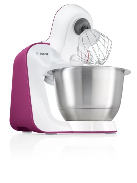 Кухненски робот Bosch MUM54P00, Kitchen machine, MUM5, 900 W, Multi-motion-drive, 7 speeds, 3.9l stainless steel bowl,  White - wild purple