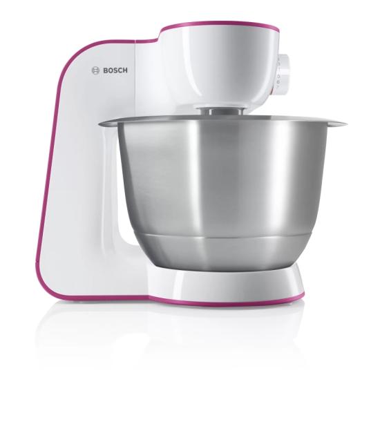 Кухненски робот Bosch MUM54P00, Kitchen machine, MUM5, 900 W, Multi-motion-drive, 7 speeds, 3.9l stainless steel bowl,  White - wild purple