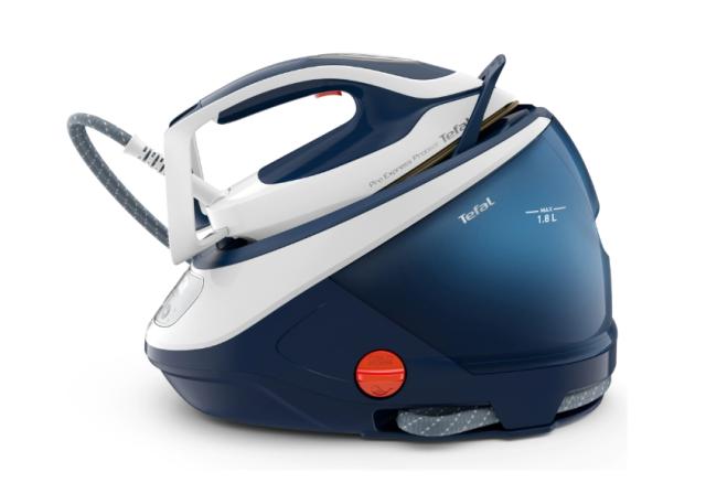 Парогенератор TEFAL GV9221E0 ProExpress Protect, blue, 2600W, electronic temp settings, 7,6bars, 140g/min, steam boost 550g/min, Durilium Airglide Autoclean Ultra Thin soleplate, AD, AO, removable water tank 1,8L, calc collector, lock system, fast he