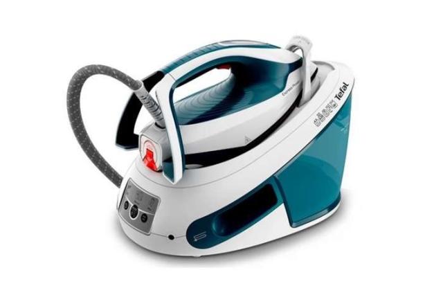 Парогенератор Tefal SV8111E0 EXPRESS POWER, non boiler, blue, 2800W, 2min heat up - manual setting - pump pressure 6.2 bars - 120g/min - steam boost 430g/min - DAC soleplate - removable water tank 1,8L - auto off - eco - lock system - removable anti 