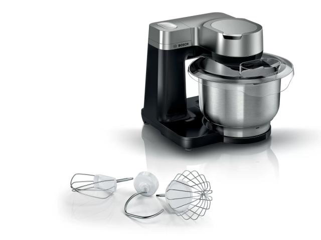 Кухненски робот Bosch MUMS2VM00, Kitchen machine, MUM5, 900 W, Multi-motion-drive, 7 speeds, 3.8l stainless steel bowl, Black - silver