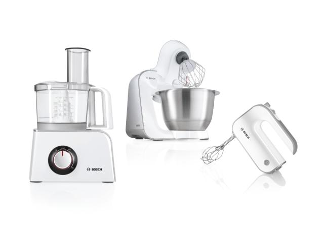 Кухненски робот Bosch MCM4200, Food processor, MCM4 Styline, 800 W, add. Citrus press, Juice extractor, Dough Tool, Liquidiser plastic, Beige - White