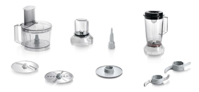 Кухненски робот Bosch MCM3501M, Food processor, MultiTalent 3, 800 W, add. Mixer attachment, Chopper, Grinder, Dough Tool, Black, Brushed stainless steel