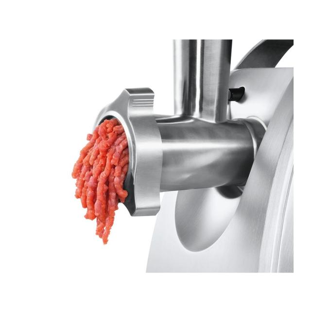 Месомелачка Bosch MFW68660, Meat mincer, ProPower, 800 W - 2000W, Discs: 3 / 4,8 / 8 mm, Sausage attachment, Fruit press attachmen, Kebbe attachment, Out: 4.3kg/min, Black