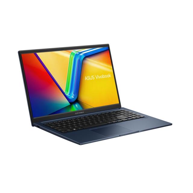 Лаптоп Asus Vivobook X1504VA-BQ512, INTEL I5-1335U, 15.6" IPS-level Panel, FHD, (1920x1080), DDR4 8GB (ON BD.), SSD 512G PCIE G3X2, No OS, Quiet Blue