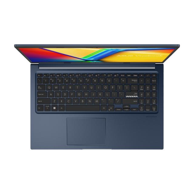 Лаптоп Asus Vivobook X1504VA-BQ512, INTEL I5-1335U, 15.6" IPS-level Panel, FHD, (1920x1080), DDR4 8GB (ON BD.), SSD 512G PCIE G3X2, No OS, Quiet Blue
