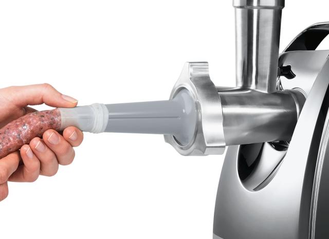 Месомелачка Bosch MFW67450, Meat mincer ProPower, 700W - 2000W, Discs: 3 / 4,8 / 8 mm; Sausage attachment; Attachment for kibbutz / meatballs; Fruit pressing attachment; Out: 3.5kg/min, Black