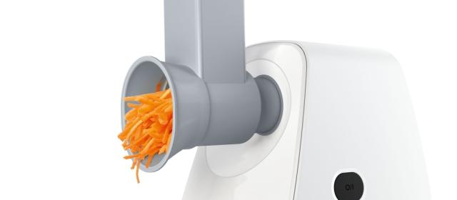 Месомелачка Bosch MFW2517W Meat mincer SmartPower; 350W - 1500W; Discs: 3.8/ 8 mm, Sausage attachment; Shredding nozzle, 3 tanks; Fruit pressing attachment; Out: 1.7kg/min; White 