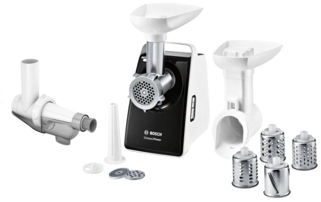 Месомелачка Bosch MFW3X17B Meat grinder, CompactPower, 500 W, White