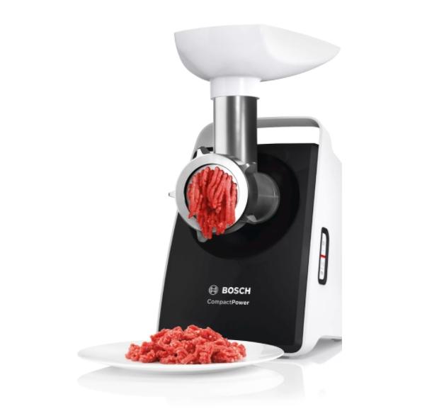 Месомелачка Bosch MFW3X17B Meat grinder, CompactPower, 500 W, White
