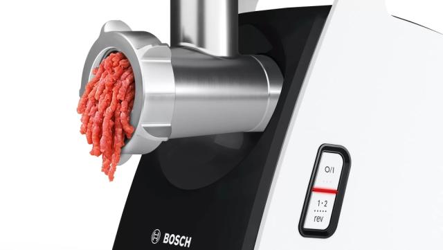 Месомелачка Bosch MFW3X15B Meat grinder, CompactPower, 500 W, White, Black