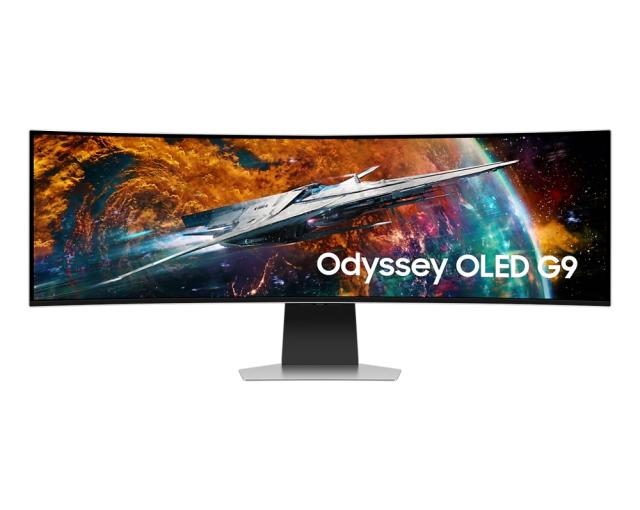 Монитор Samsung LC49CG950, 49" Odyssey G9 GAMING, Curved OLED, 1800R, 240Hz, Smart. 32:9, 5120 x 1440, 250 cd/m2, Display Port , HDMI,Micro HDMI, USB Hub, Silver