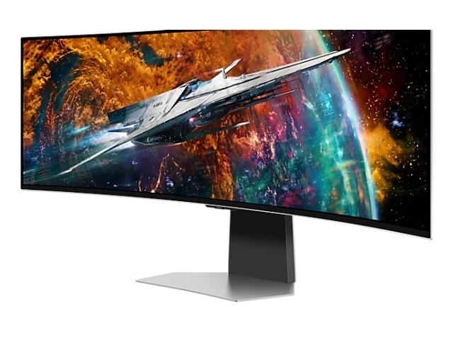 Монитор Samsung LC49CG950, 49" Odyssey G9 GAMING, Curved OLED, 1800R, 240Hz, Smart. 32:9, 5120 x 1440, 250 cd/m2, Display Port , HDMI,Micro HDMI, USB Hub, Silver
